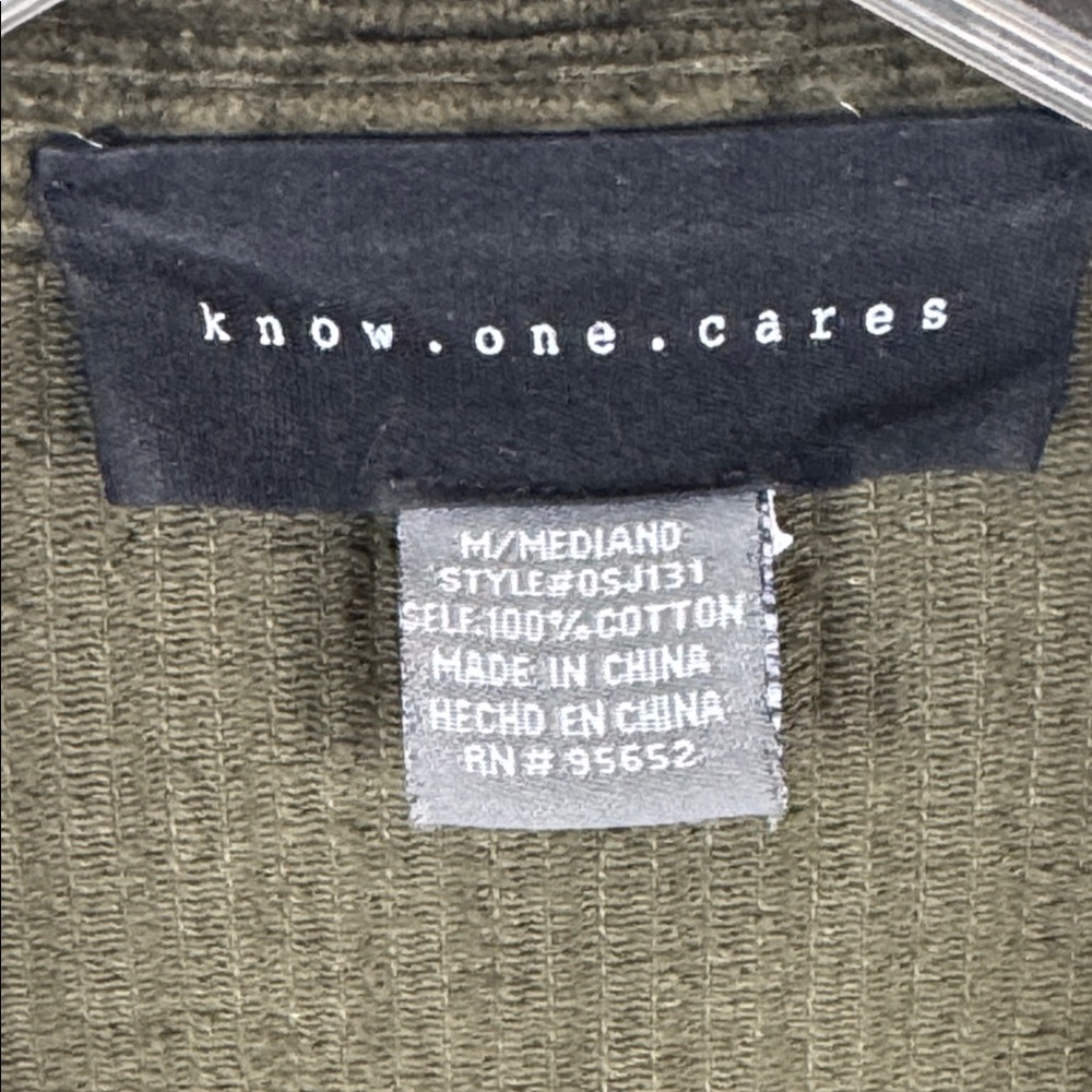 Olive Green Corduroy Pocket Jacket women's medium - Picture 4 of 5